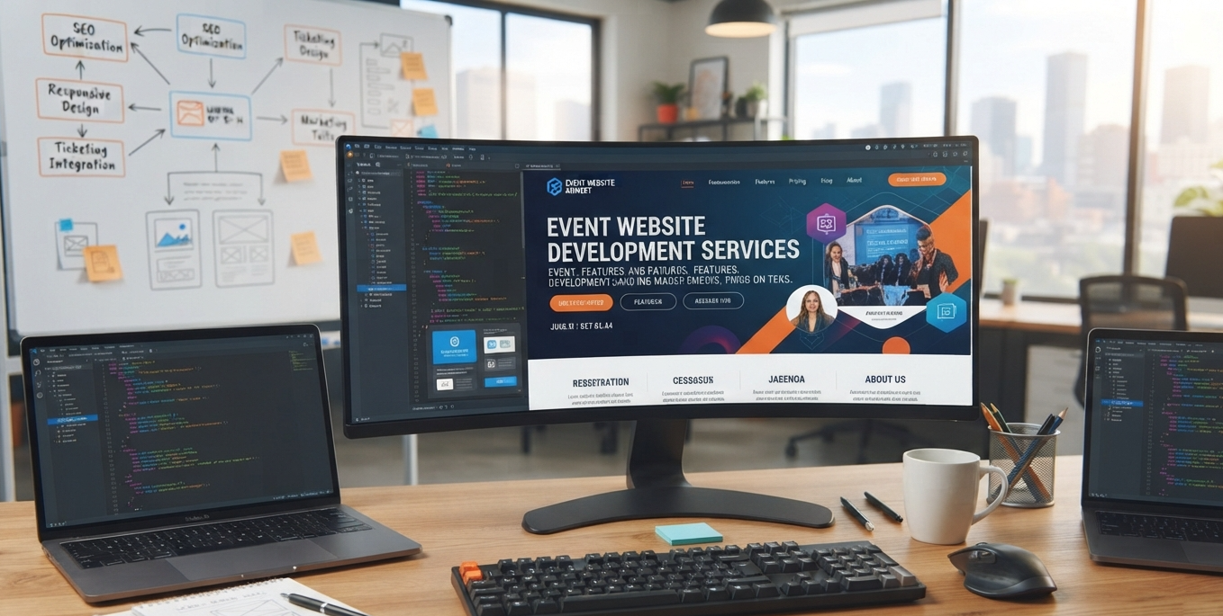 Event website development services for wedding and event businesses in Delhi NCR